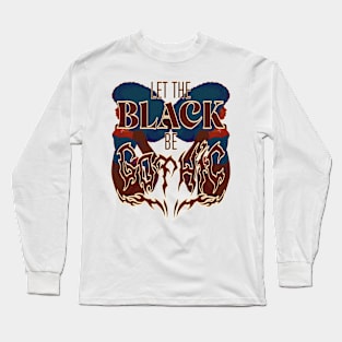 BLACK BE GOTHIC (flourescent w illustration) Long Sleeve T-Shirt